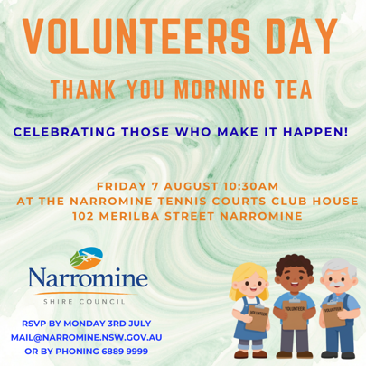 2026 Narromine Shire Council Volunteers' Morning Tea